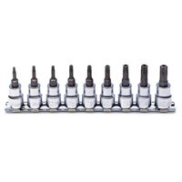 KOKEN TORX SOCKET SET ON RAIL 9PC 3/8DR - KOKENRS3025/9