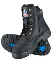 STEELBLUE STHN CROSS ZIP BOOT BLACK SZ9 - 312661-090-BLK