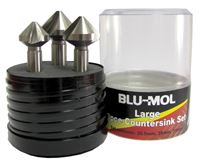 BLU-MOL 3 PCS COUNTERSINK SET 90 DEG LRG - BL370-CSK01